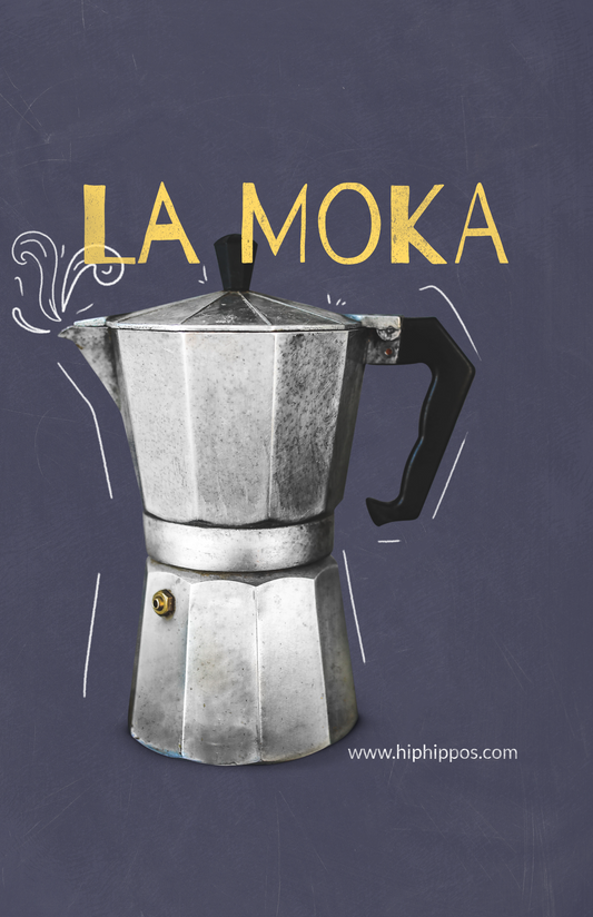 La moka, Italian coffee maker, delivered to your doorstep, drink coffee like an Italian