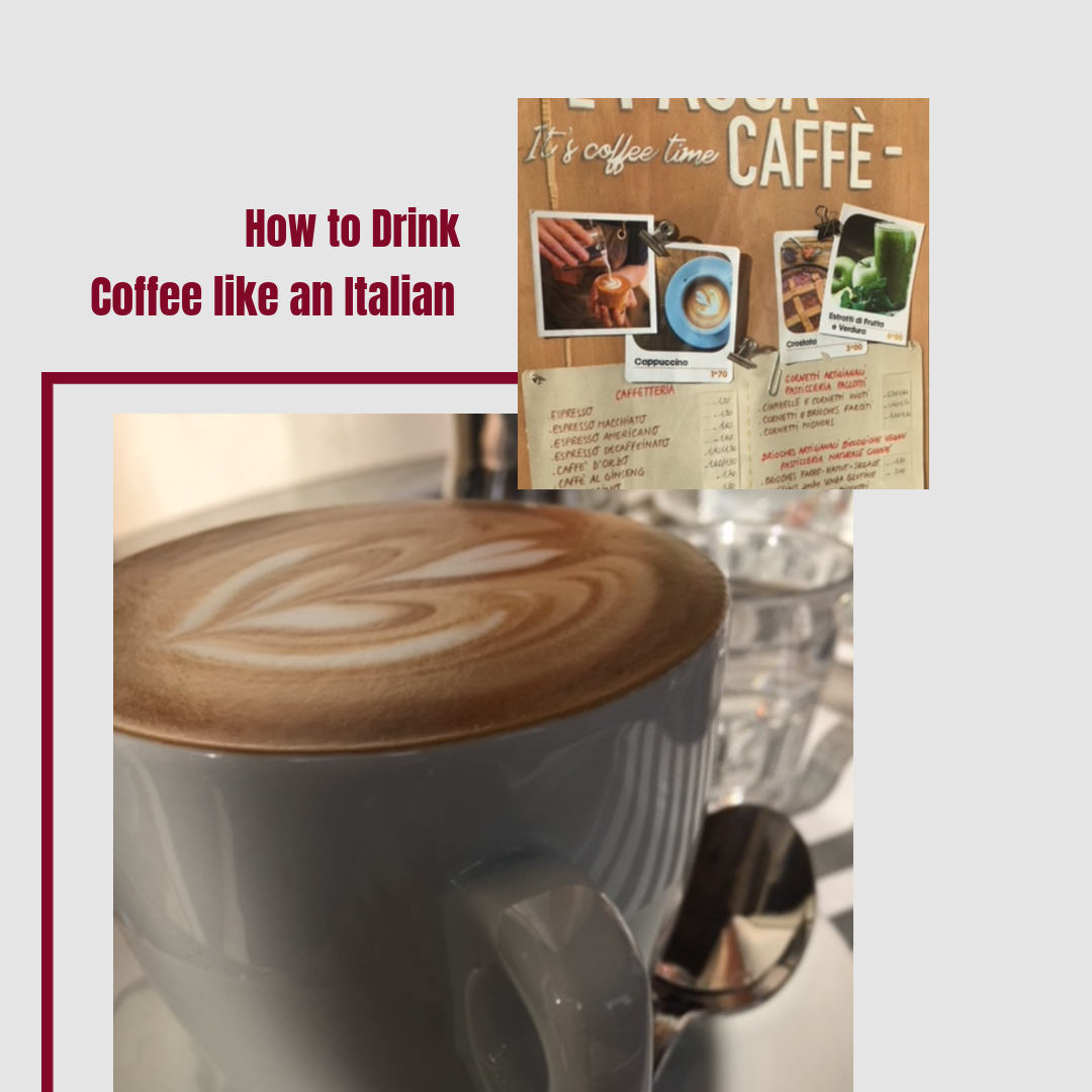 drink coffee like an Italian cappuccino, caffe latte italian coffee delivered to you